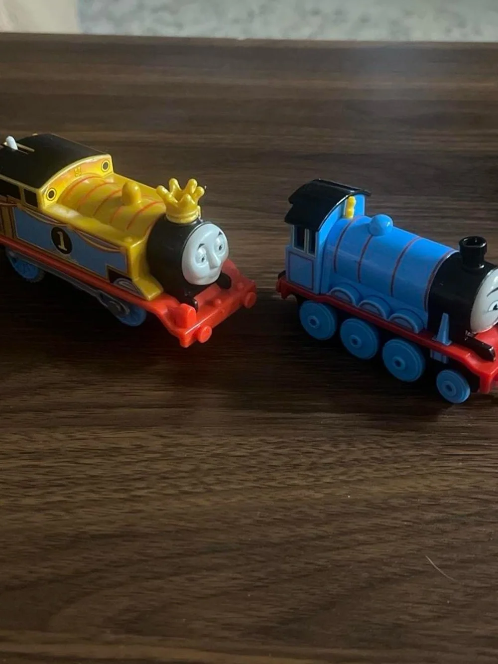 Thomas & Friends Blue and Yellow Crown Engine Toy Pair
